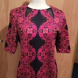 Taylor red black dress  